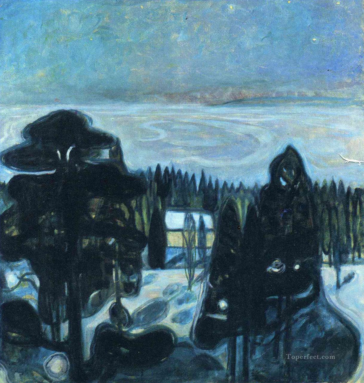 white night 1901 Edvard Munch Oil Paintings